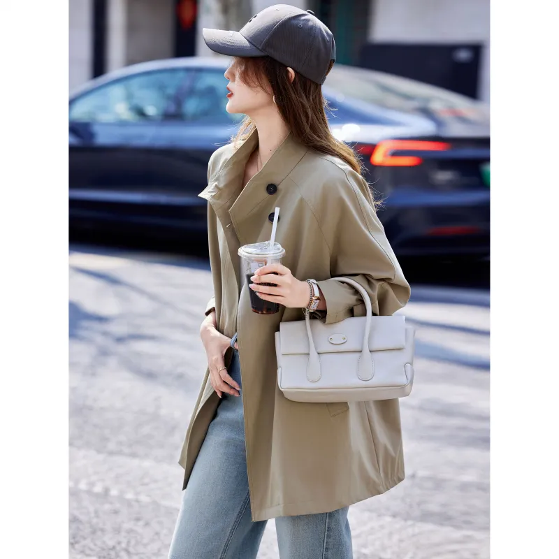 A Paradise For Awakening Trench Coat Women's-2