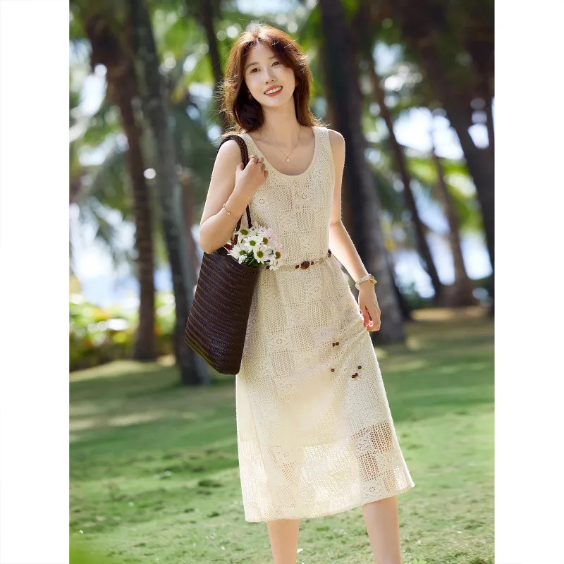 A Paradise For Awakening Slip Dress Women's Beige-6