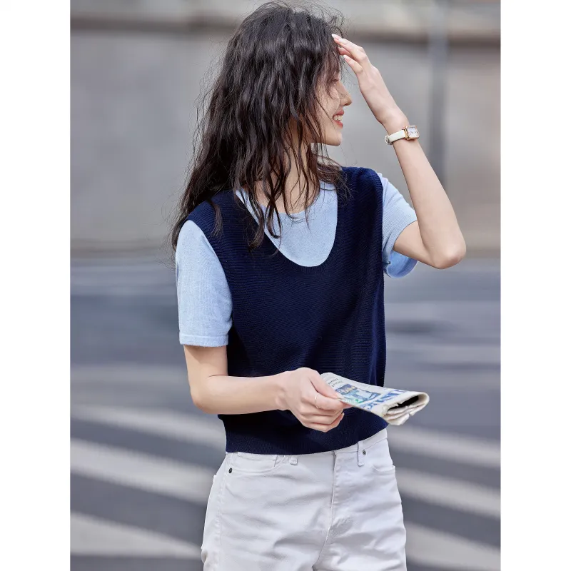 A Paradise For Awakening Knitwear Women's Navy Blue-6