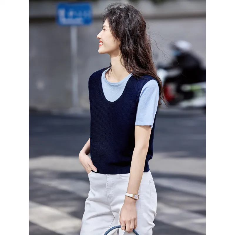 A Paradise For Awakening Knitwear Women's Navy Blue-3