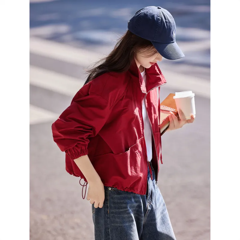 A Paradise For Awakening Jacket Women's Burgundy-2
