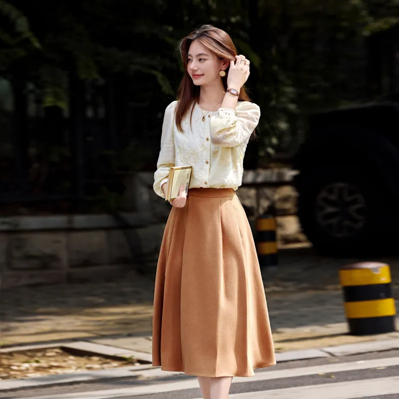 A Paradise For Awakening Skirt Set Women's Beige-6