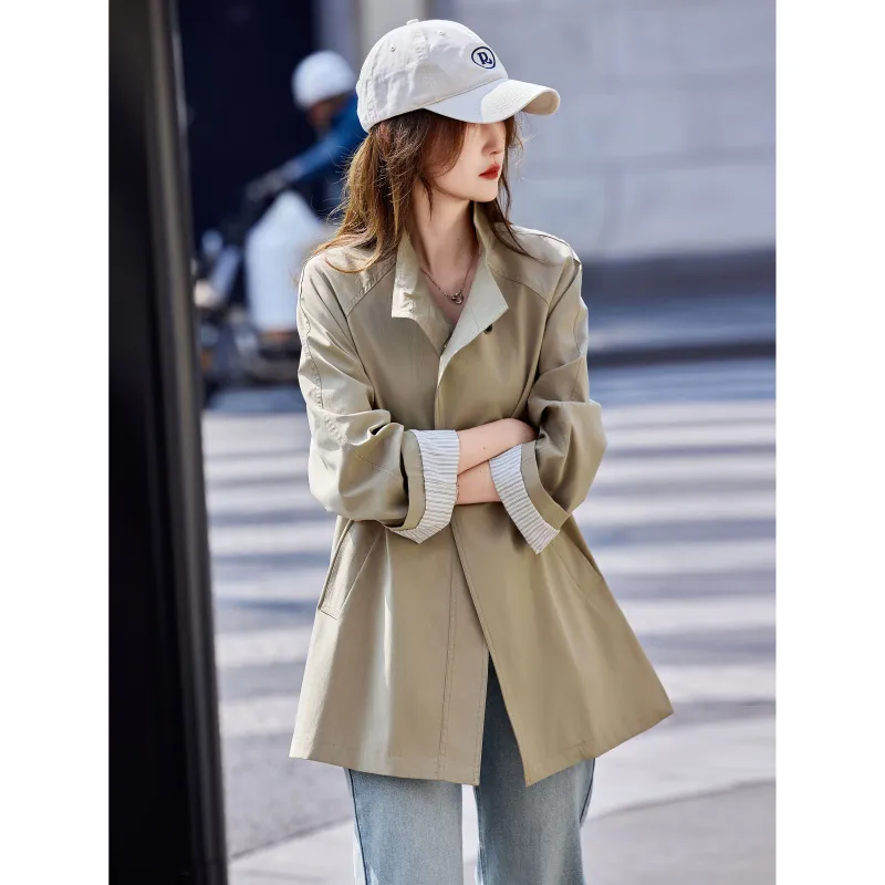 A Paradise For Awakening Trench Coat Women's-3