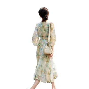 A Paradise For Awakening Short Sleeved Dresses Women's Turquoise