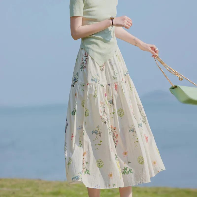 A Paradise For Awakening Casual Long Skirt Women's-7