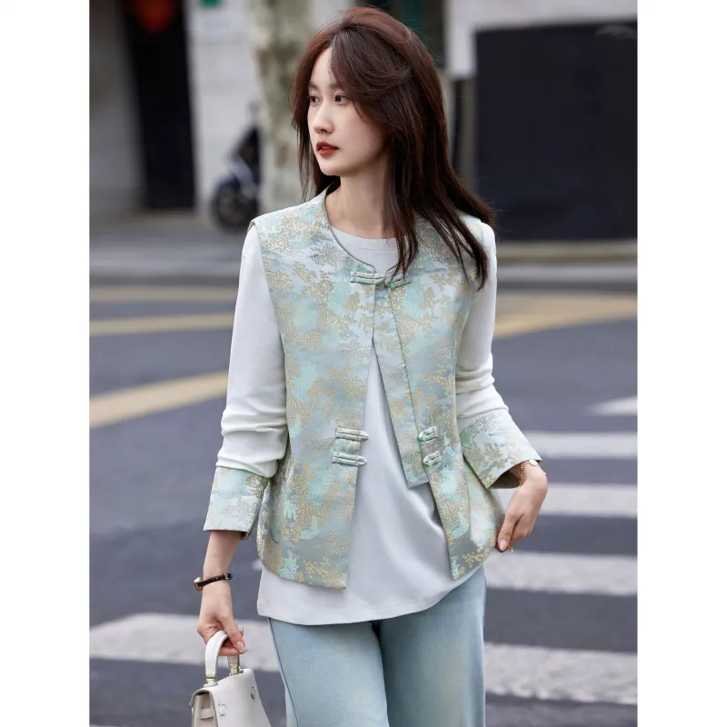 A Paradise For Awakening Casual Suit Women's Green-4