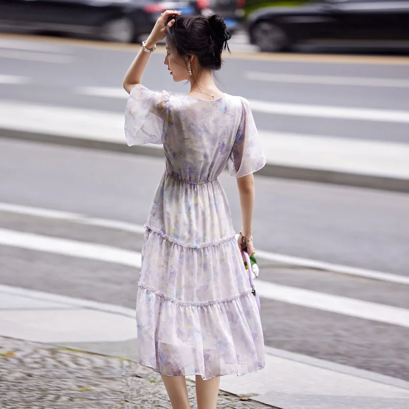 A Paradise For Awakening Short Sleeved Dress Women's-3