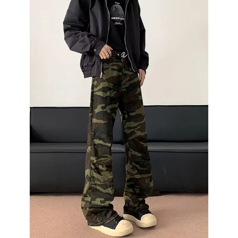 BOTH PLAY Cargo Pants Unisex Camouflage-5