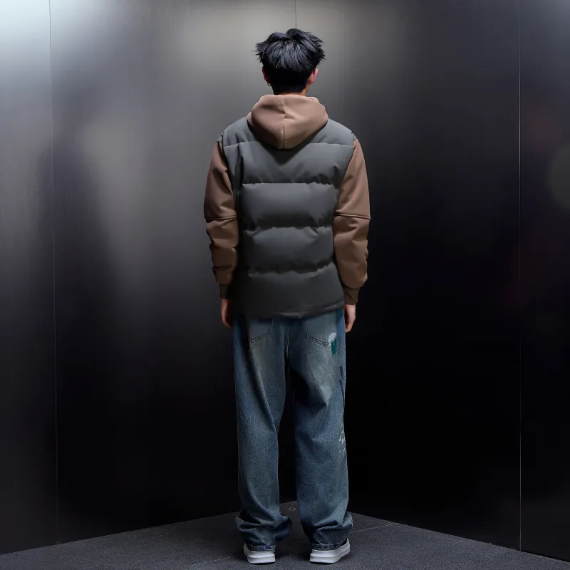 BOTH PLAY Puffer Jacket Unisex Umber-2