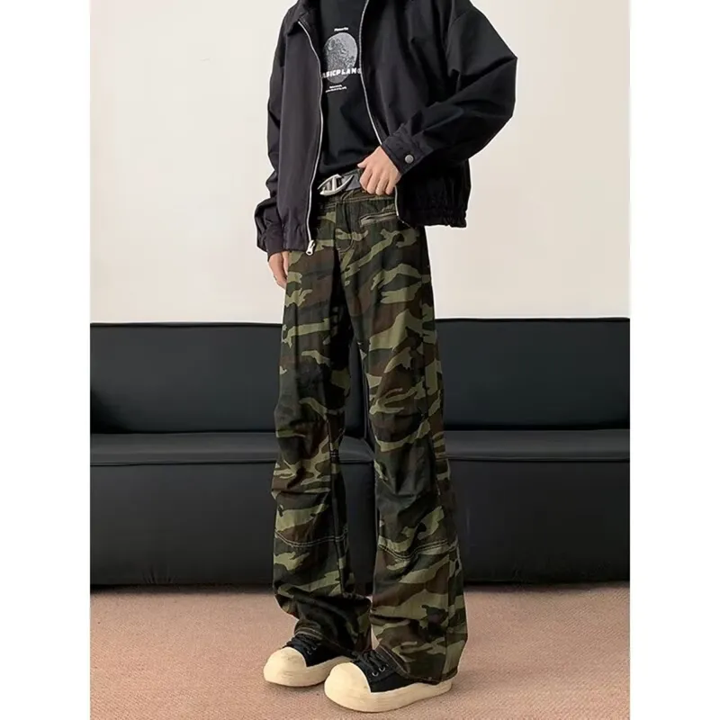 BOTH PLAY Cargo Pants Unisex Camouflage-3