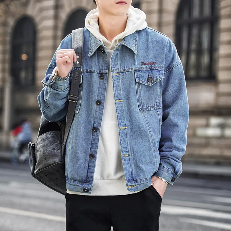 BOTH PLAY Denim Jackets Unisex-25