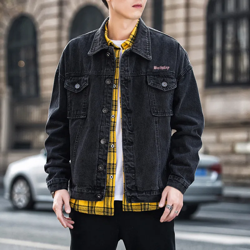 BOTH PLAY Denim Jackets Unisex-2