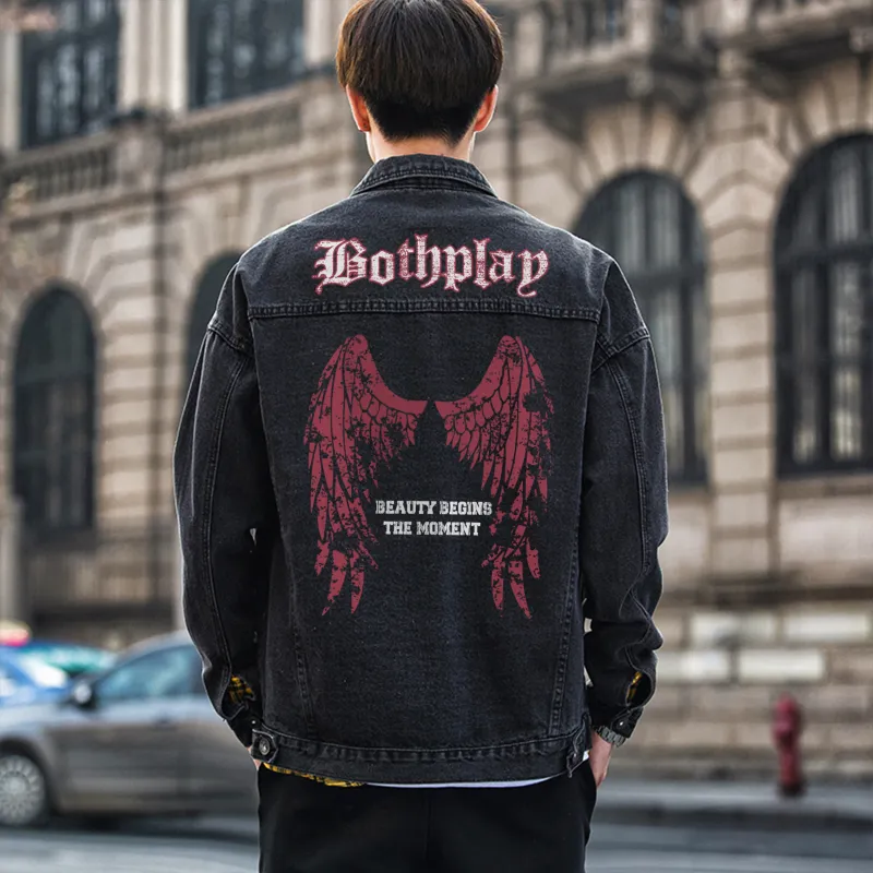 BOTH PLAY Denim Jackets Unisex-6