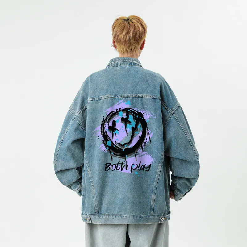BOTH PLAY Denim Jackets Unisex-13