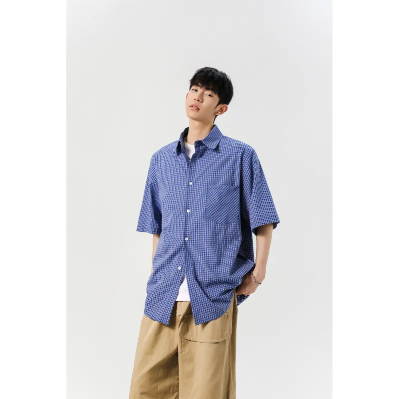 BOTH PLAY Shirts Unisex Colorful Blue-4