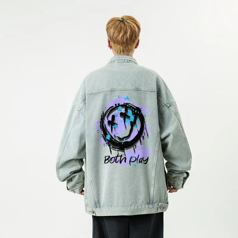 BOTH PLAY Denim Jackets Unisex-8