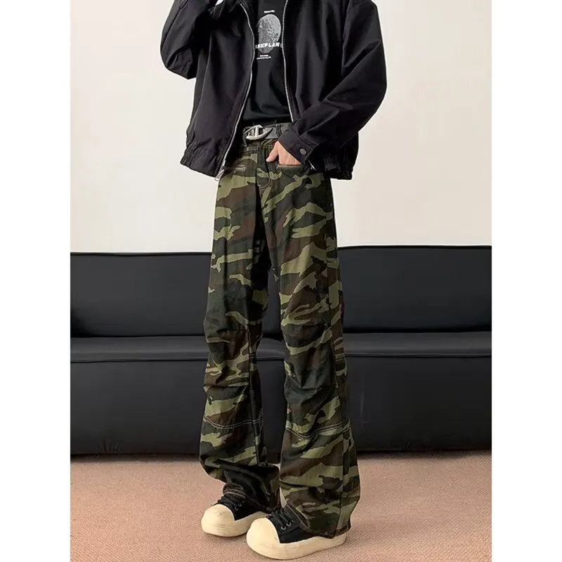 BOTH PLAY Cargo Pants Unisex Camouflage-4