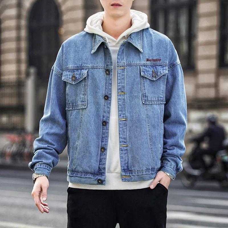 BOTH PLAY Denim Jackets Unisex-24