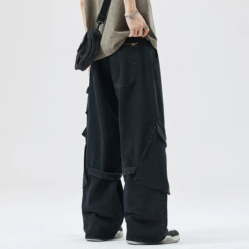 BOTH PLAY Jeans Unisex Black-4
