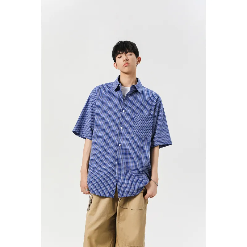 BOTH PLAY Shirts Unisex Colorful Blue-3
