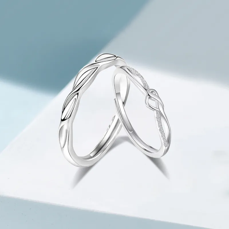 Love Jewelry S999 Fine Silver Rings Unisex-2