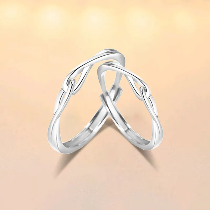 Love Jewelry S999 Fine Silver Rings Unisex-4