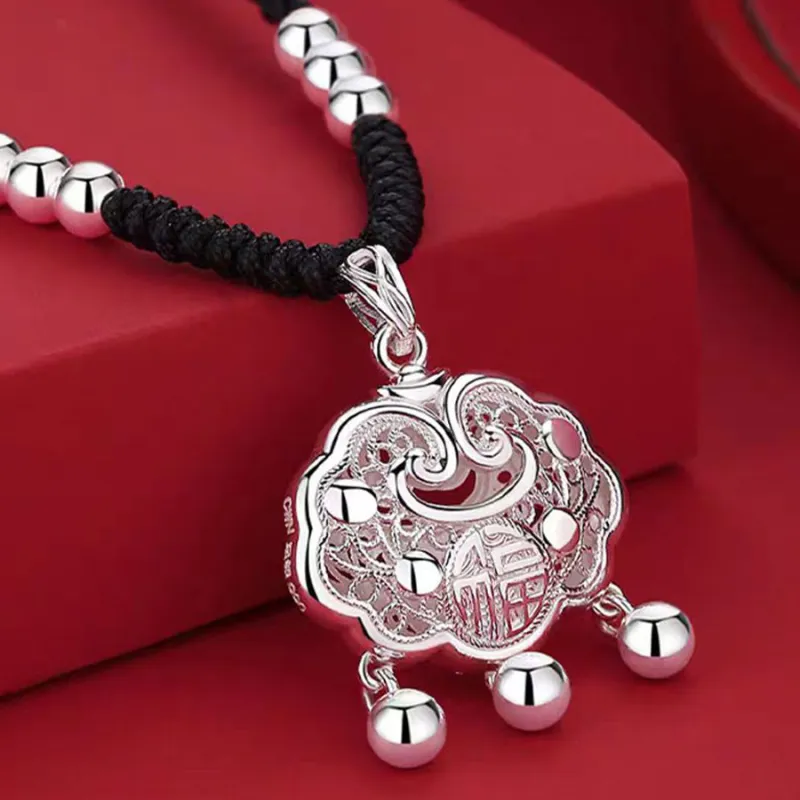Love Jewelry S999 Fine Silver Necklaces Unisex-4
