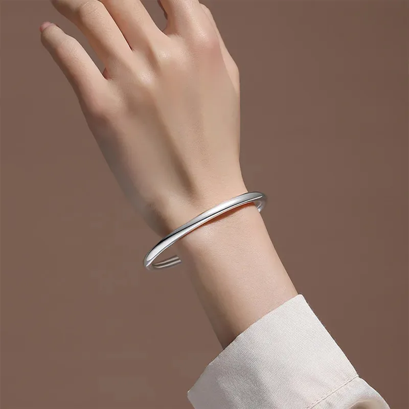 Love Jewelry S999 Fine Silver Sterling Silver Bracelets Unisex-4