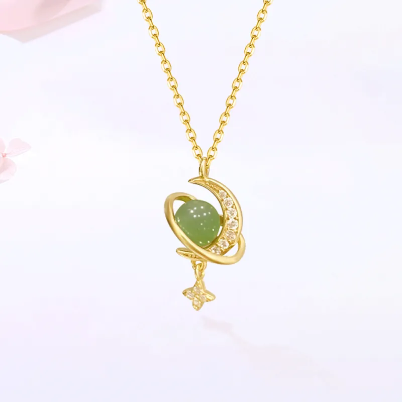Love Jewelry Chalcedony Necklaces Unisex-1
