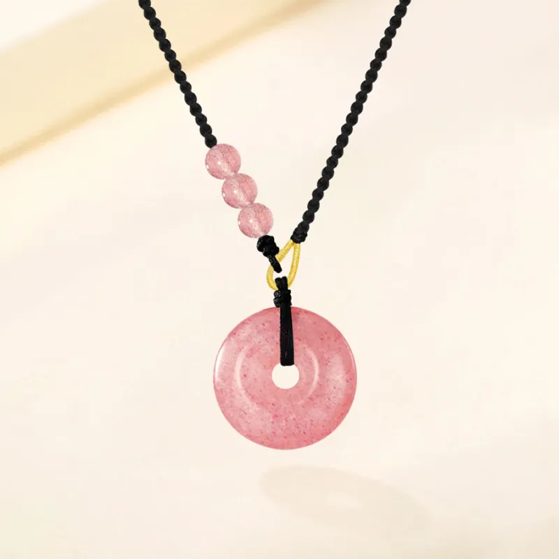 Love Jewelry Natural Chalcedony Necklaces Unisex-5