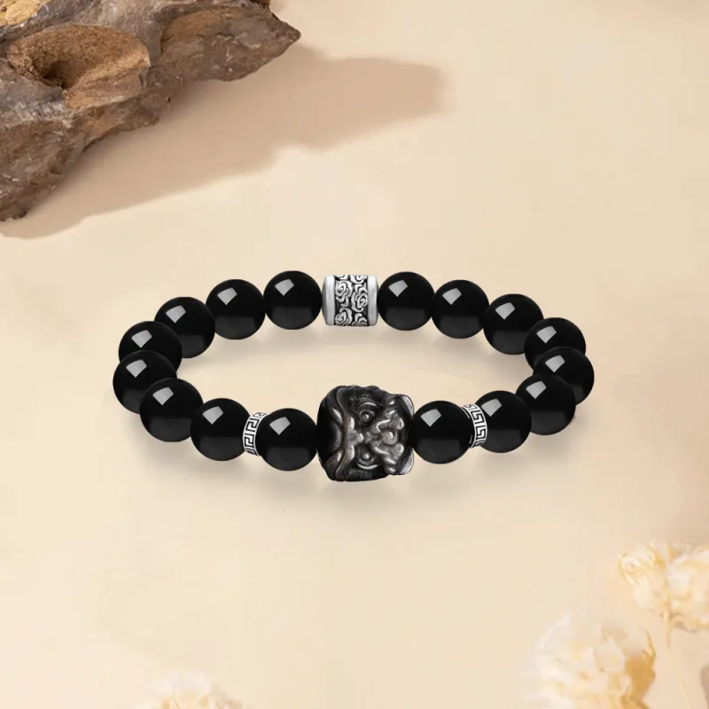 Love Jewelry Obsidian Bracelets Unisex-3