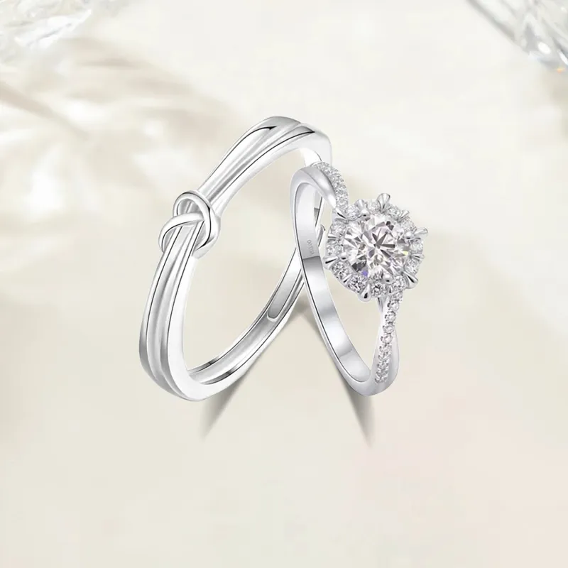 Love Jewelry S999 Fine Silver Rings Unisex-4
