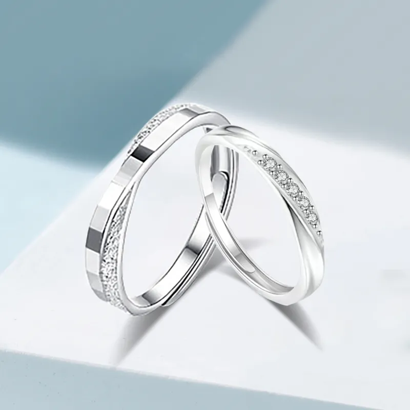 Love Jewelry 999 Fine Silver Rings Unisex-4