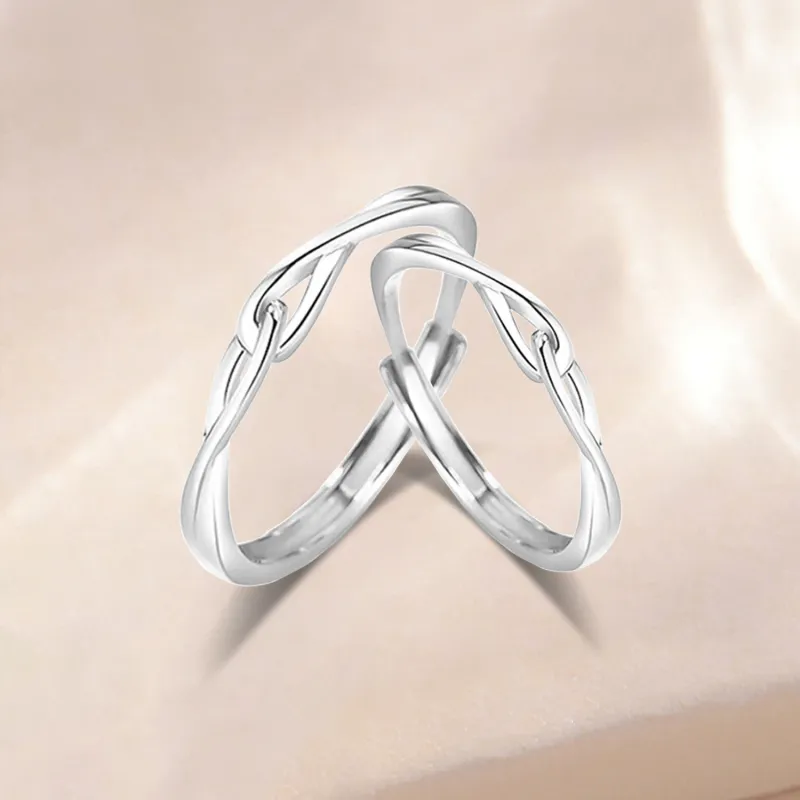 Love Jewelry S999 Fine Silver Rings Unisex-3