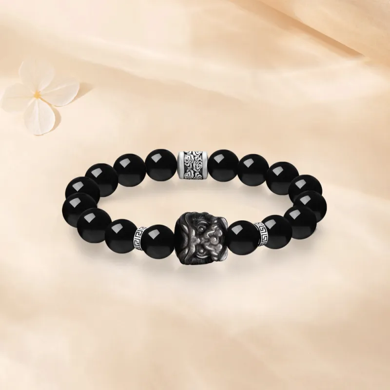 Love Jewelry Obsidian Bracelets Unisex-2