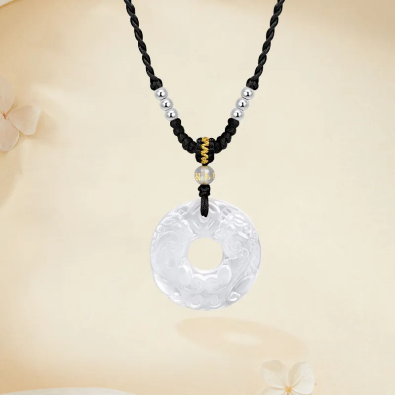 Love Jewelry Natural Chalcedony Necklaces Unisex-2