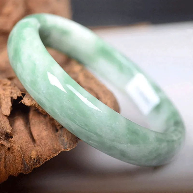 Love Jewelry Guizhou Green Jade Bangles Women's-3