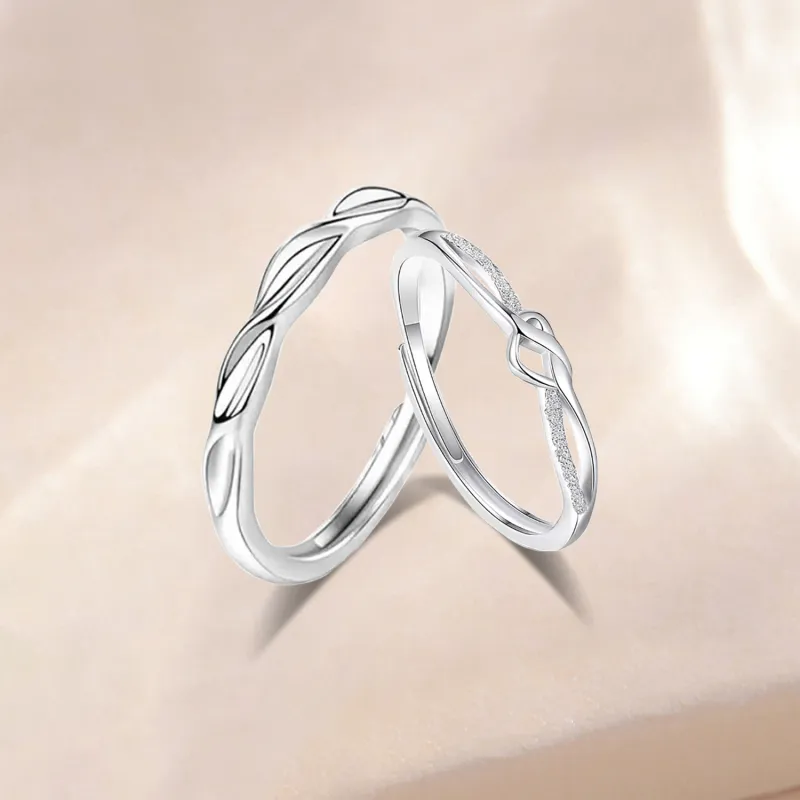 Love Jewelry S999 Fine Silver Rings Unisex-4