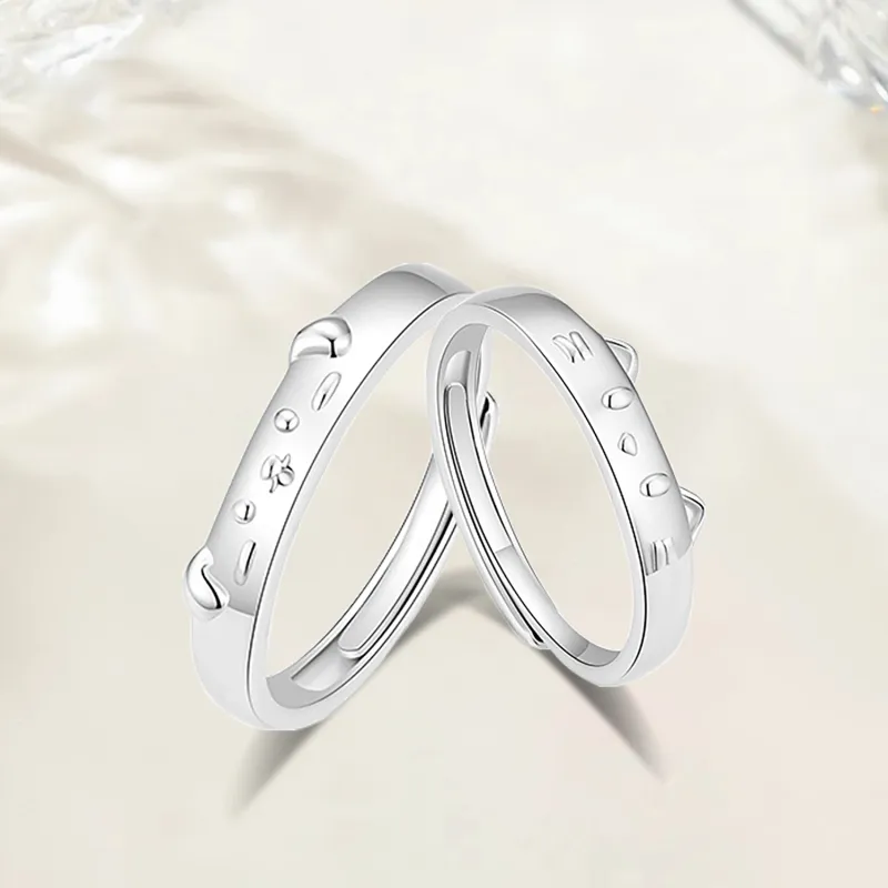 Love Jewelry 999 Fine Silver Rings Unisex-1