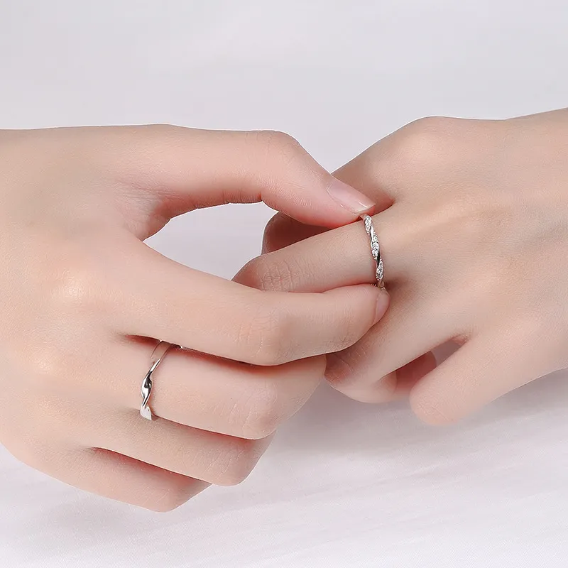 Love Jewelry Sterling Silver Rings Unisex-3