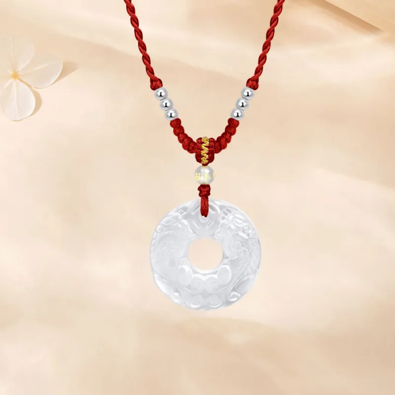 Love Jewelry Natural Chalcedony Necklaces Unisex-4