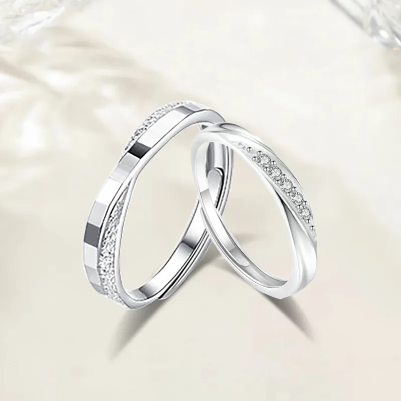 Love Jewelry 999 Fine Silver Rings Unisex-3
