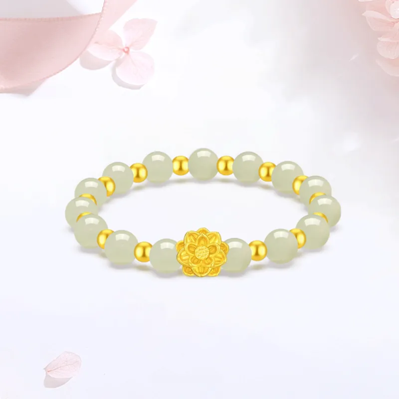 Love Jewelry Bracelets Pale Greenish White Jade Women's-4