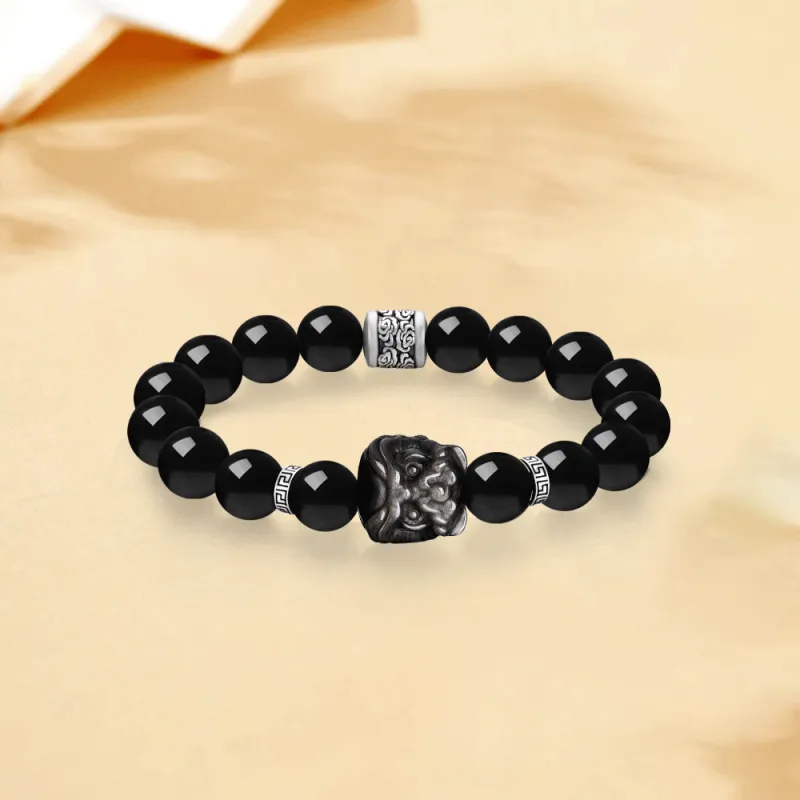 Love Jewelry Obsidian Bracelets Unisex-1