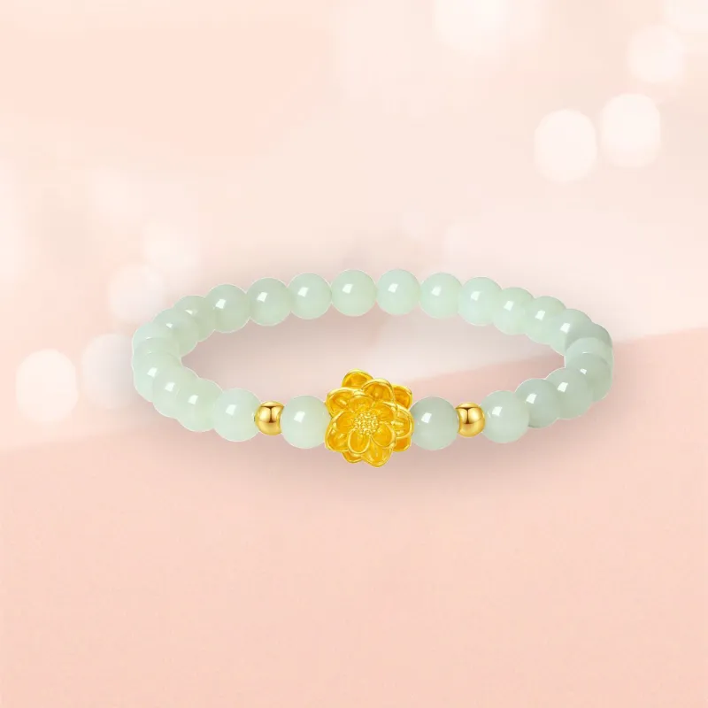 Love Jewelry Bracelets Pale Greenish White Jade Unisex-3