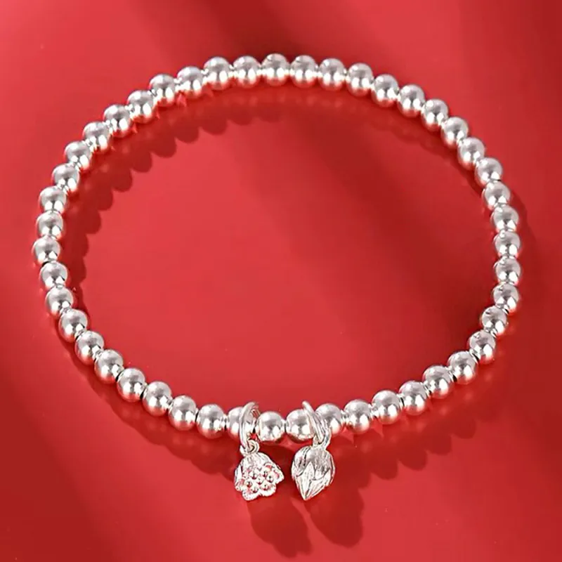 Love Jewelry Sterling Silver Bracelets Unisex-4