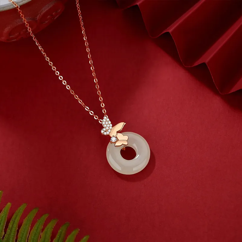 Love Jewelry Pendants Pale Greenish White Jade Unisex-2