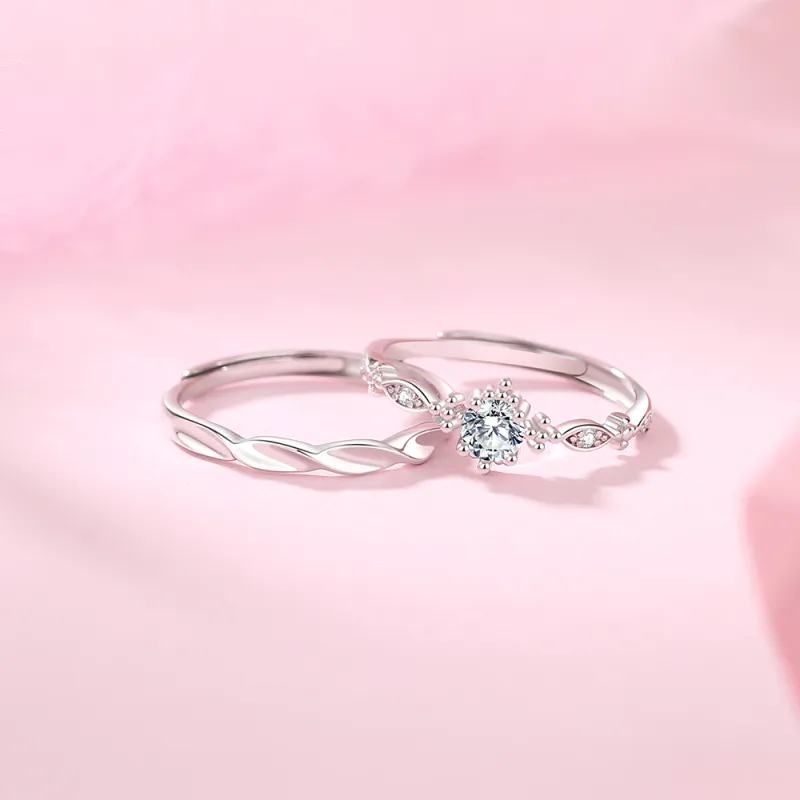 Love Jewelry Sterling Silver Rings Unisex-3