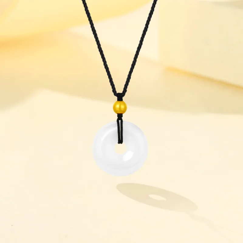 Love Jewelry Chalcedony Jade Necklaces Unisex-4