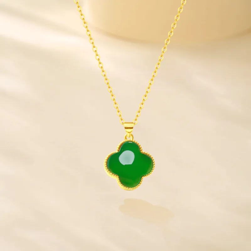 Love Jewelry Chalcedony Necklaces Unisex-4